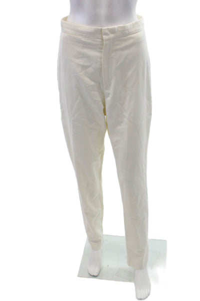 Isabel Marant Women's Hook Flat Front Straight Leg Dress Pants Beige Size 38