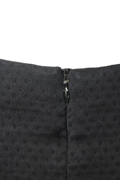 Armani Collezioni Women's Button Closure Lined A-Line Mini Skirt Black Size 8