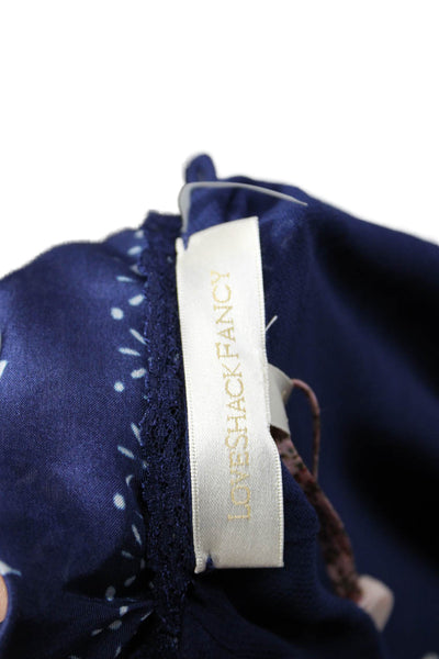 LoveShackFancy Womens Deyo Dress - Moonlight Indigo Size XXL