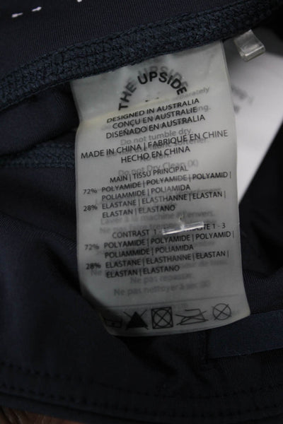 The Upside Womens Pull On High Rise Athletic Leggings Navy Blue Size 4