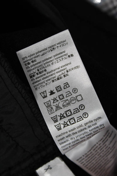 Calvin Klein Womens Elastic Waistband High Rise Slim Cut Pants Black Size Small