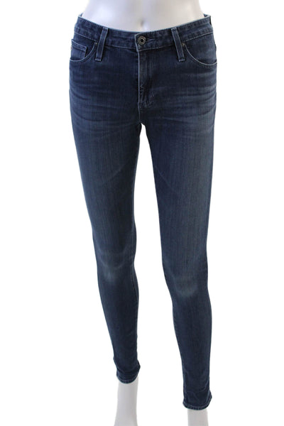 AG Adriano Goldschmied Womens Farrah High Rise Skinny Jeans Blue Size 25