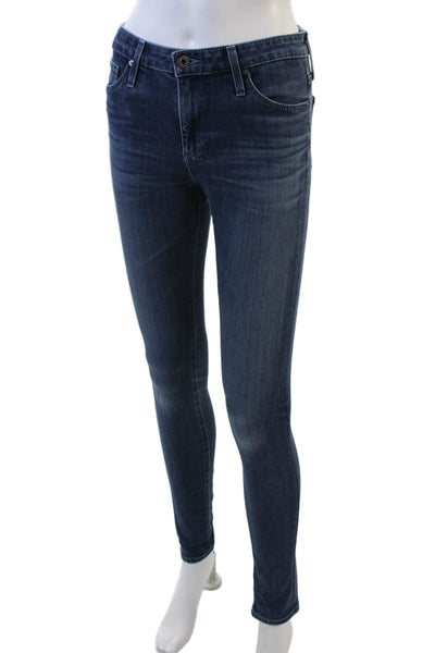 AG Adriano Goldschmied Womens Farrah High Rise Skinny Jeans Blue Size 25