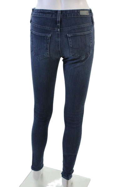 AG Adriano Goldschmied Womens Farrah High Rise Skinny Jeans Blue Size 25