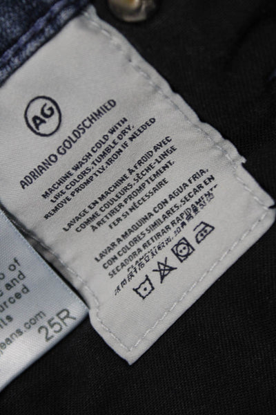 AG Adriano Goldschmied Womens Farrah High Rise Skinny Jeans Blue Size 25