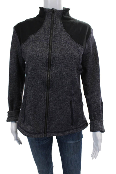 Lululemon Women's Long Sleeves Round Neck Full Zip Athletic Jacket Purple Size S