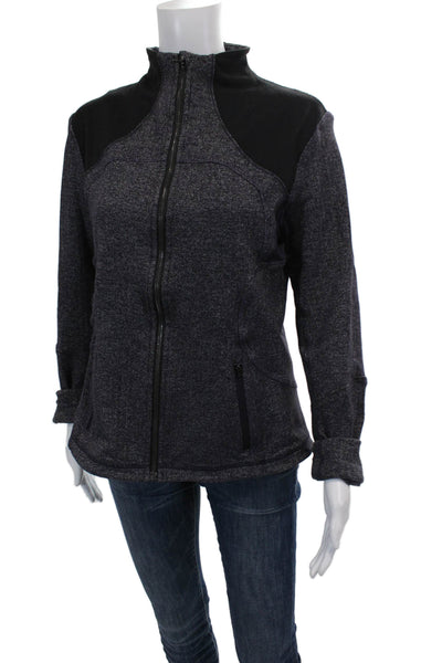 Lululemon Women's Long Sleeves Round Neck Full Zip Athletic Jacket Purple Size S