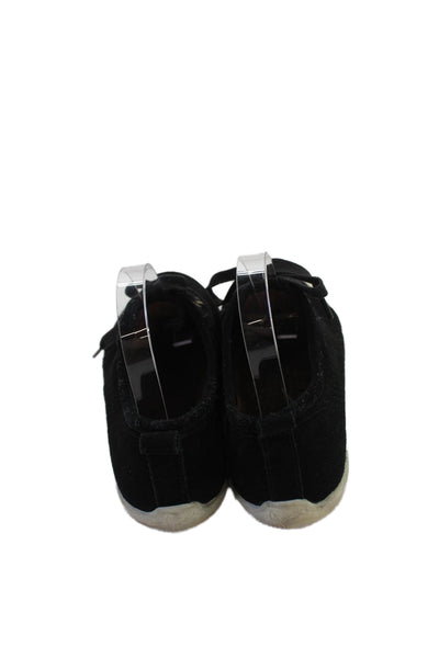 Joie Women's Round Toe Lace Up Suede Rubber Sole Sneakers Black Size 8