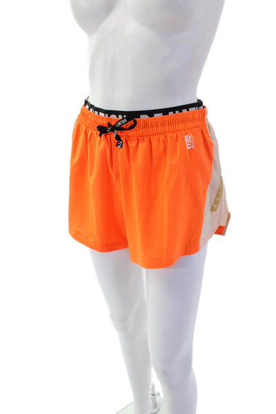 P.E. Nation Womens Pull On Athletic Shorts Neon Orange Size Extra Small
