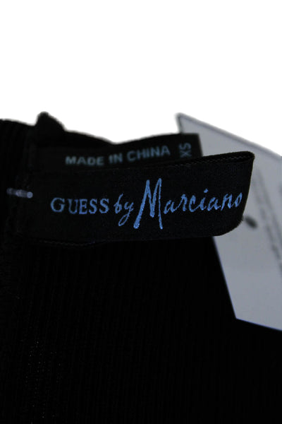 Guess By Marciano Womens Off Shoulder Sleeveless Fit & Flare Dress Black Size XS