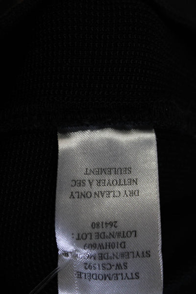 Helmut Lang Womensa Sleeveless Knee Length Body Con Dress Navy Blue Black Size 6