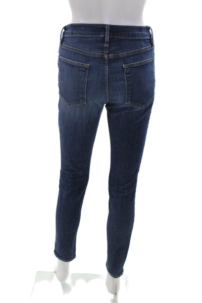 Frame Womens Cotton Zip Button Slim Leg Denim Jeans Blue Size EUR 28