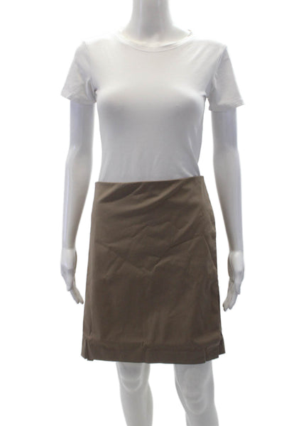 Good American Womens Stretch Poplin Wrap Skirt - Putty001 Size 5XL