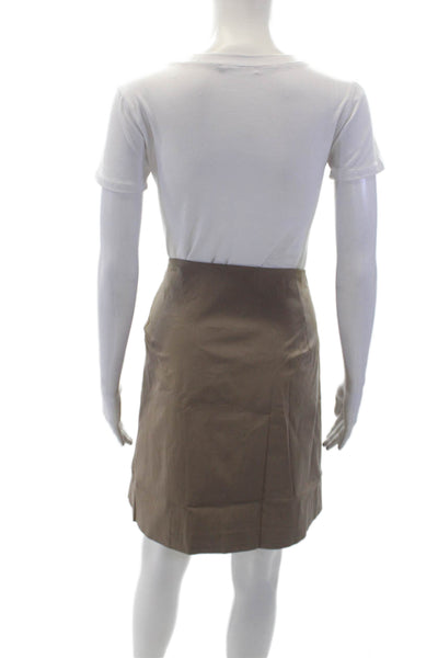 Good American Womens Stretch Poplin Wrap Skirt - Putty001 Size 5XL