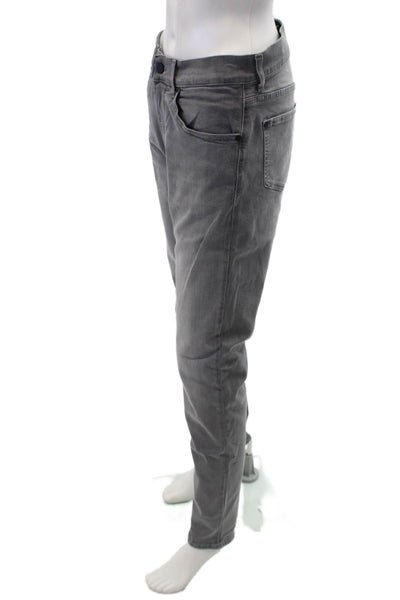 7 For All Mankind Womens Cotton Slim Tapered Leg Jeans Gray Size EUR 30