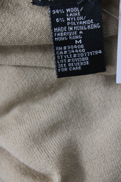 Autumn Cashmere Womens Cashmere Sleeveless Cowl Neck Sweater Gold Size M