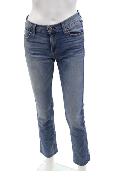 7 For All Mankind Womens Cotton The Modern Straight Zip Fly Jeans Blue Size 26