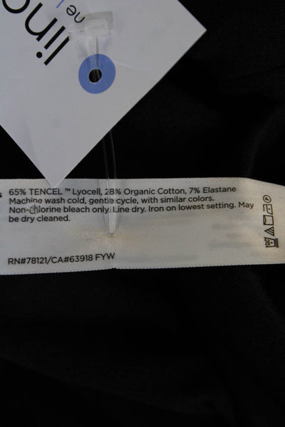 Eileen Fisher Womens Pull On High Rise Pants Purple Organic Cotton Size Small