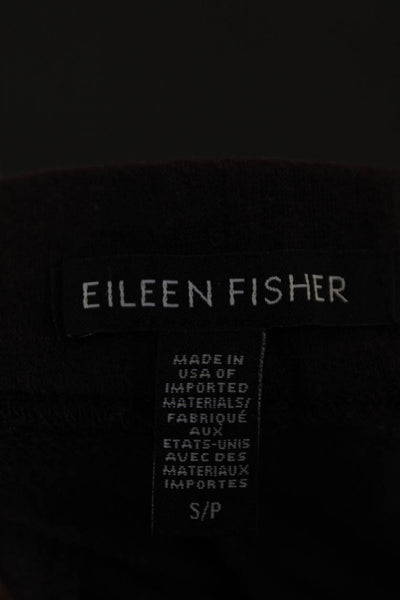 Eileen Fisher Womens Pull On High Rise Pants Purple Organic Cotton Size Small
