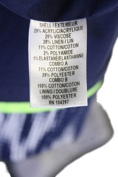 Milly Of New York Womens Cotton Textured Short Sleeve Jacket Gray Size 8