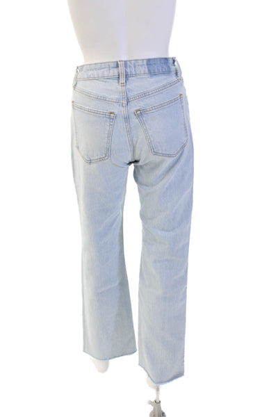 Abercrombie & Fitch Womens Cotton Distressed Wide Legged Jeans Blue Size 00