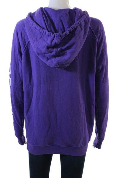 Spiritual Gangster Womens Pullover Be Present Hoodie Sweatshirt Purple Small