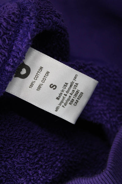 Spiritual Gangster Womens Pullover Be Present Hoodie Sweatshirt Purple Small