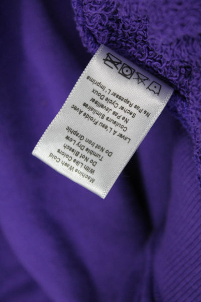 Spiritual Gangster Womens Pullover Be Present Hoodie Sweatshirt Purple Small