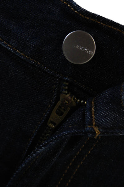 Joes Jeans Womens High Rise Dark Wash Callie Cropped Boot Cut Jeans Blue Size 24