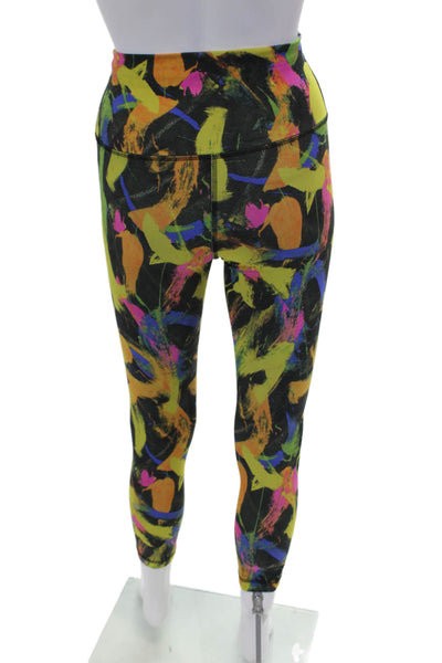 Lululemon Womens Abstract Print Stretch Ankle Leggings Multicolor Size 4