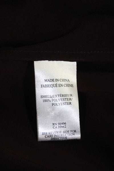 Theyskens Theory Womens Collared Sleeveless Lightweight Blouse Purple Size PS
