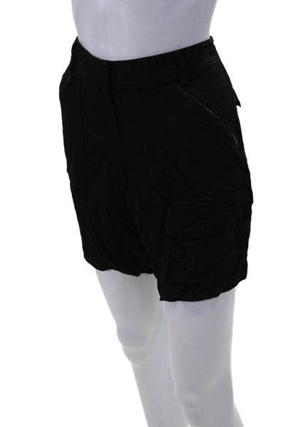 Theory Womens Front Zip Lightweight Zip Fly Cargo Pants Black Size 6