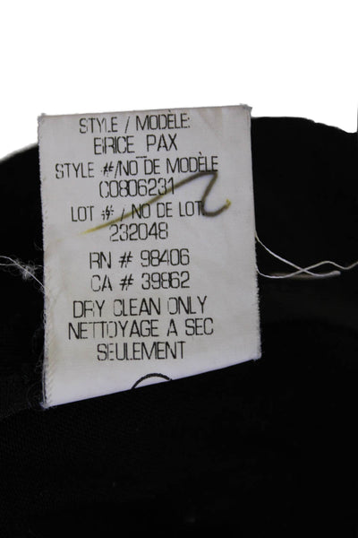 Theory Womens Front Zip Lightweight Zip Fly Cargo Pants Black Size 6