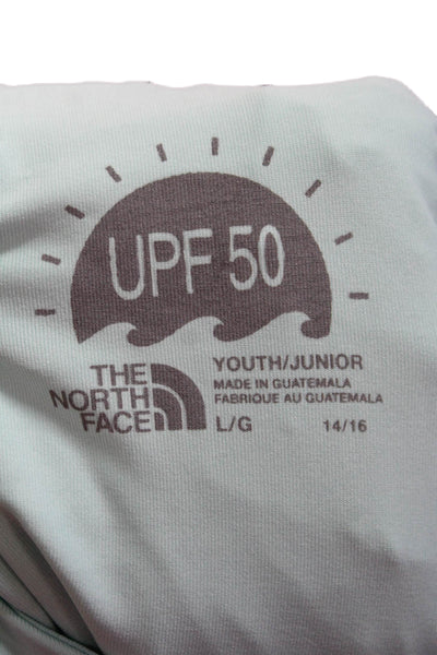 The North Face® Unisex Kids Long Sleeve Pullover Hoodie Green Size L