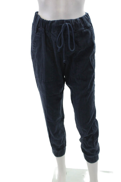 Bella Dahl Womens Ruched Drawstring Tied Slip-On Jogger Pants Blue Size S