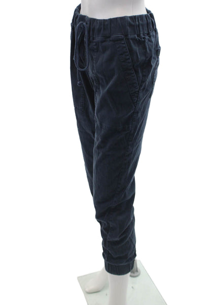 Bella Dahl Womens Ruched Drawstring Tied Slip-On Jogger Pants Blue Size S