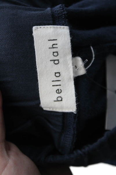 Bella Dahl Womens Ruched Drawstring Tied Slip-On Jogger Pants Blue Size S