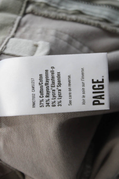 Paige Womens Cotton Mayslie Camouflage Print Jogger Pants Green Size EUR 26