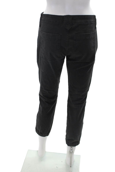 Frame Womens Cotton Hook & Eye Skinny Leg Cargo Pants Black Size EUR 27