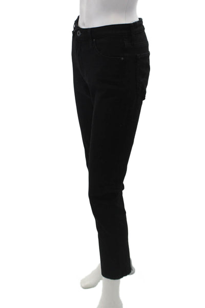 AG Adriano Goldschmied Womens Prima Mid-Rise Cigarette Pants Black Size EUR 27