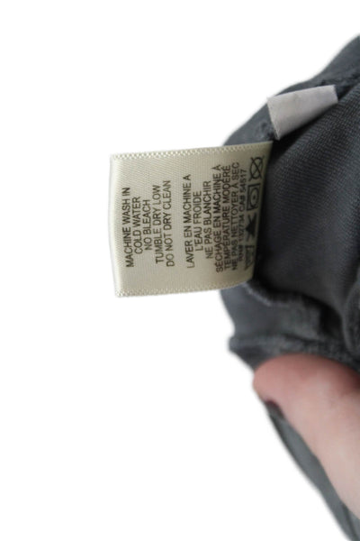 Bella Dahl Womens Ruched Elastic Waist Drawstring Jogger Pants Gray Size S