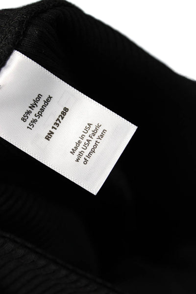 Year of Ours Womens V Waist Biker Shorts - Black Size XL