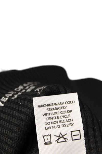 Year of Ours Womens V Waist Biker Shorts - Black Size XL