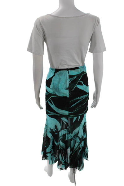 Louisa Ballou Womens Sundown Skirt - Turquoise Flower Size XS