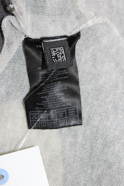 Ted Baker London Womens Short Sleeves Wrap Sweater Gray Lavender Size 3