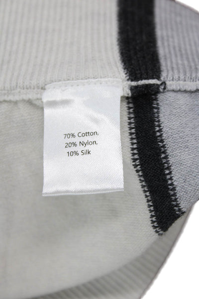 WISPR Womens Cotton Side Striped Drawstring Waist Athletic Shorts Gray Size S
