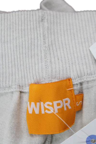 WISPR Womens Cotton Side Striped Drawstring Waist Athletic Shorts Gray Size S