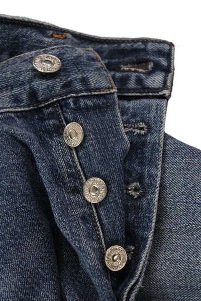 Citizens of Humanity Womens Cotton Distressed Detail Buttoned Jeans Blue Size 25