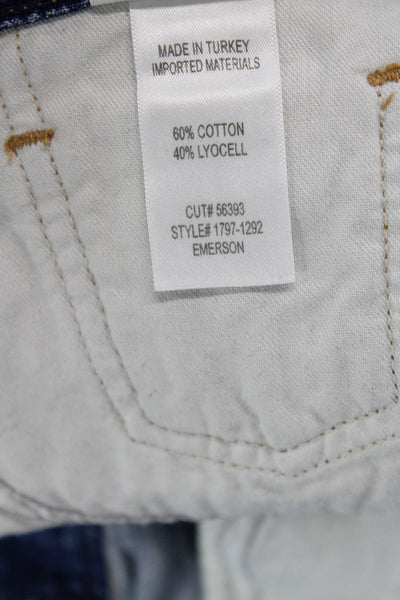 Citizens of Humanity Womens Cotton Distressed Detail Buttoned Jeans Blue Size 25