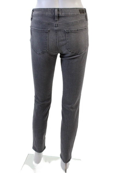 Paige Womens Mid Rise Verdugo Ultra Skinny Leg Jeans Gray Cotton Size 28